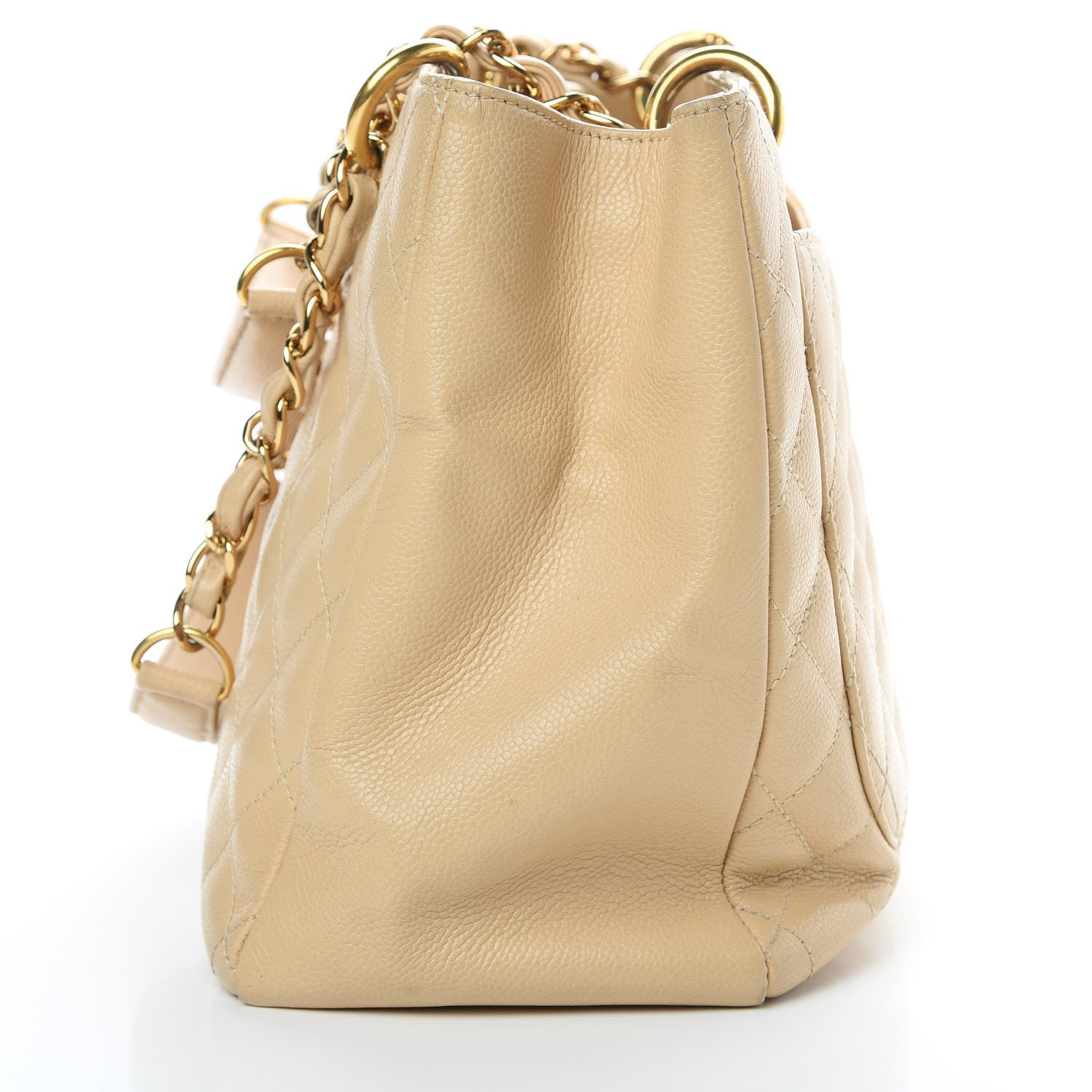 Chanel Caviar Quilted Grand Shopping Tote GST Beige 19 of 19