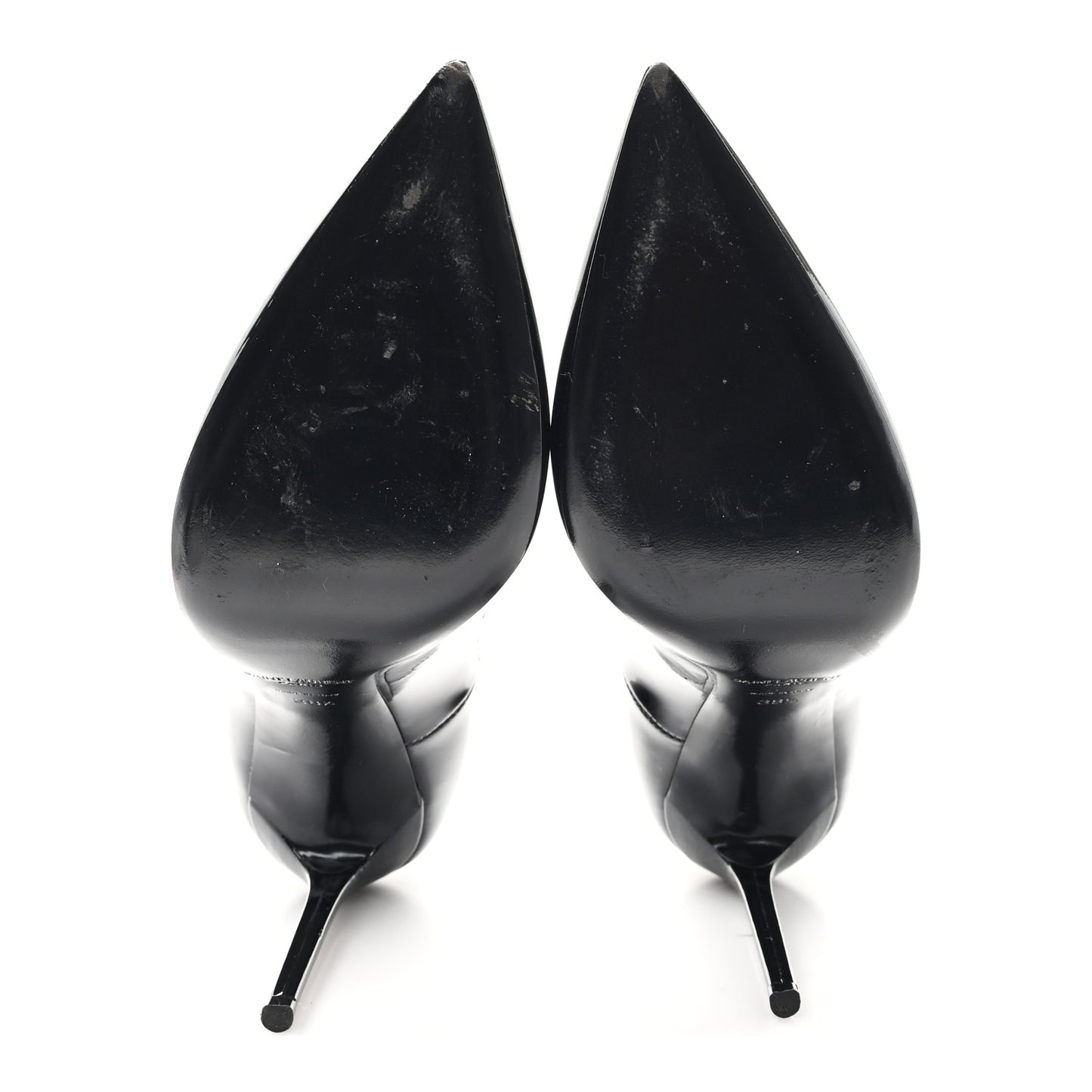Patent Calfskin Zoe 105 Pump 38.5 Black