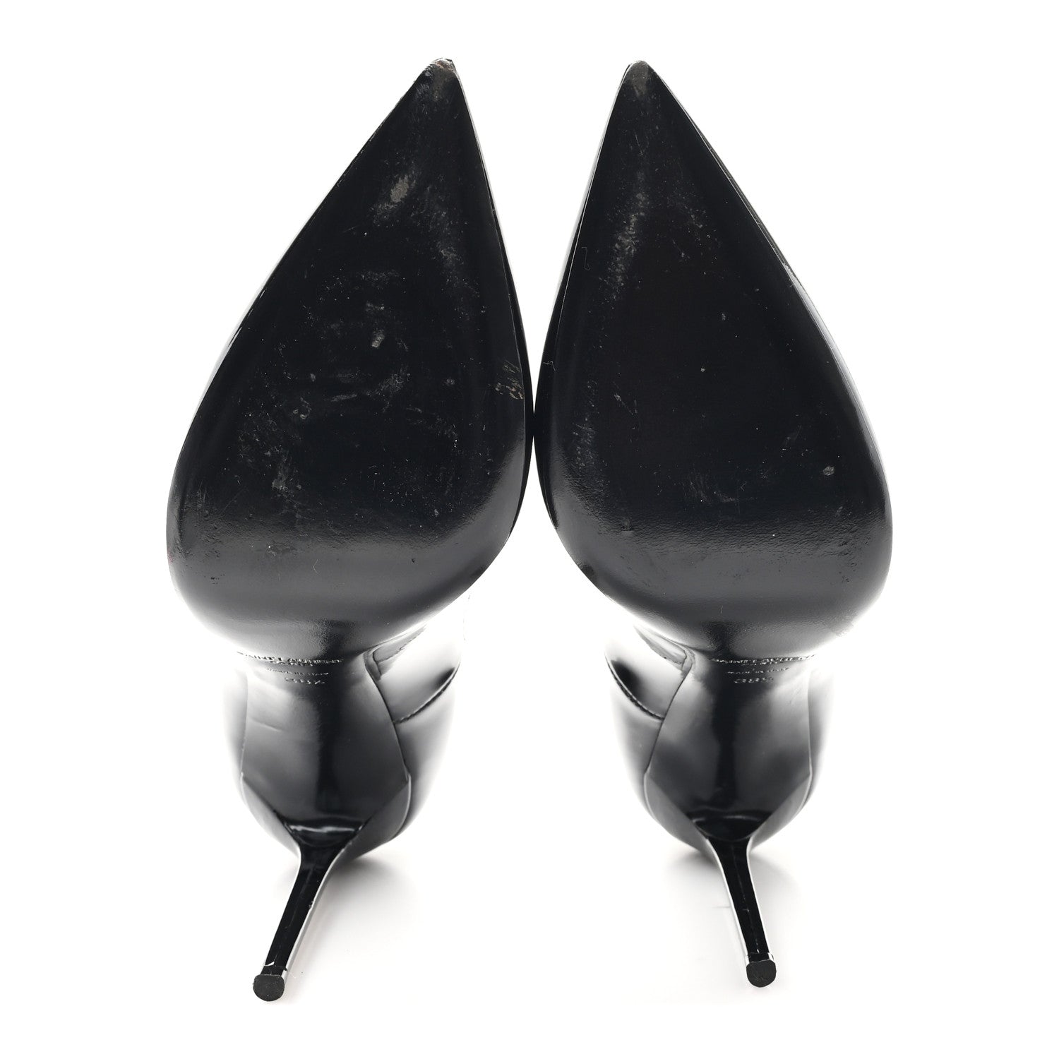 Saint Laurent Patent Calfskin Zoe 105 Pump 38.5 Black 6 of 10