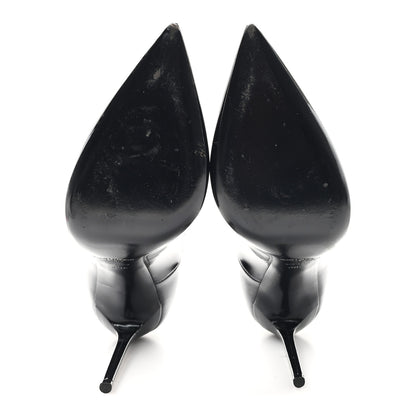 Saint Laurent Patent Calfskin Zoe 105 Pump 38.5 Black 6 of 10