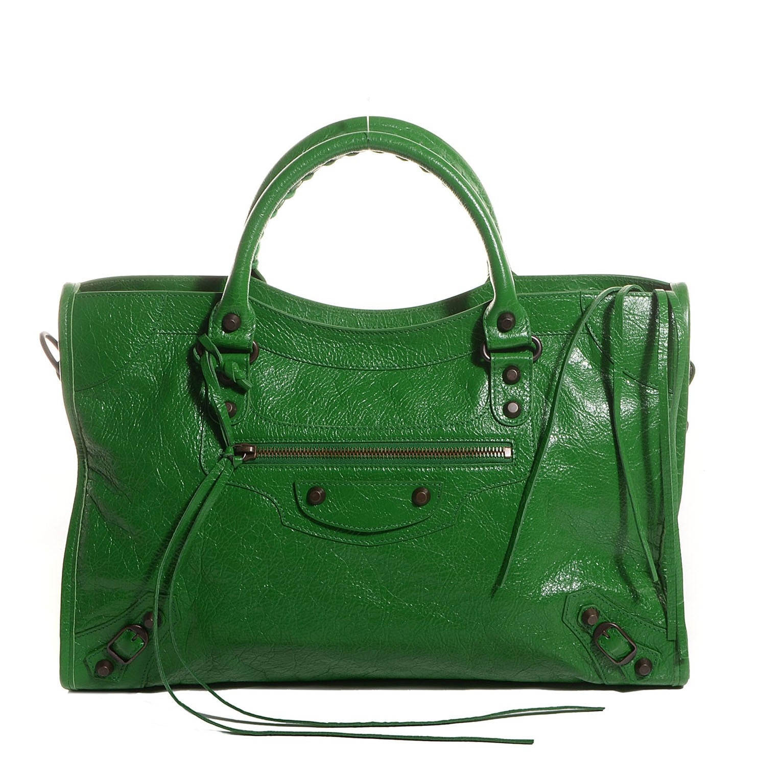 Balenciaga Agneau Classic Hardware City Vert Trefle 1 of 13