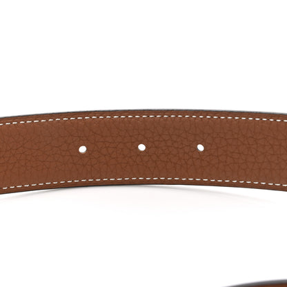 Hermes Box Togo 32mm H Belt 80 Black Gold 4 of 6