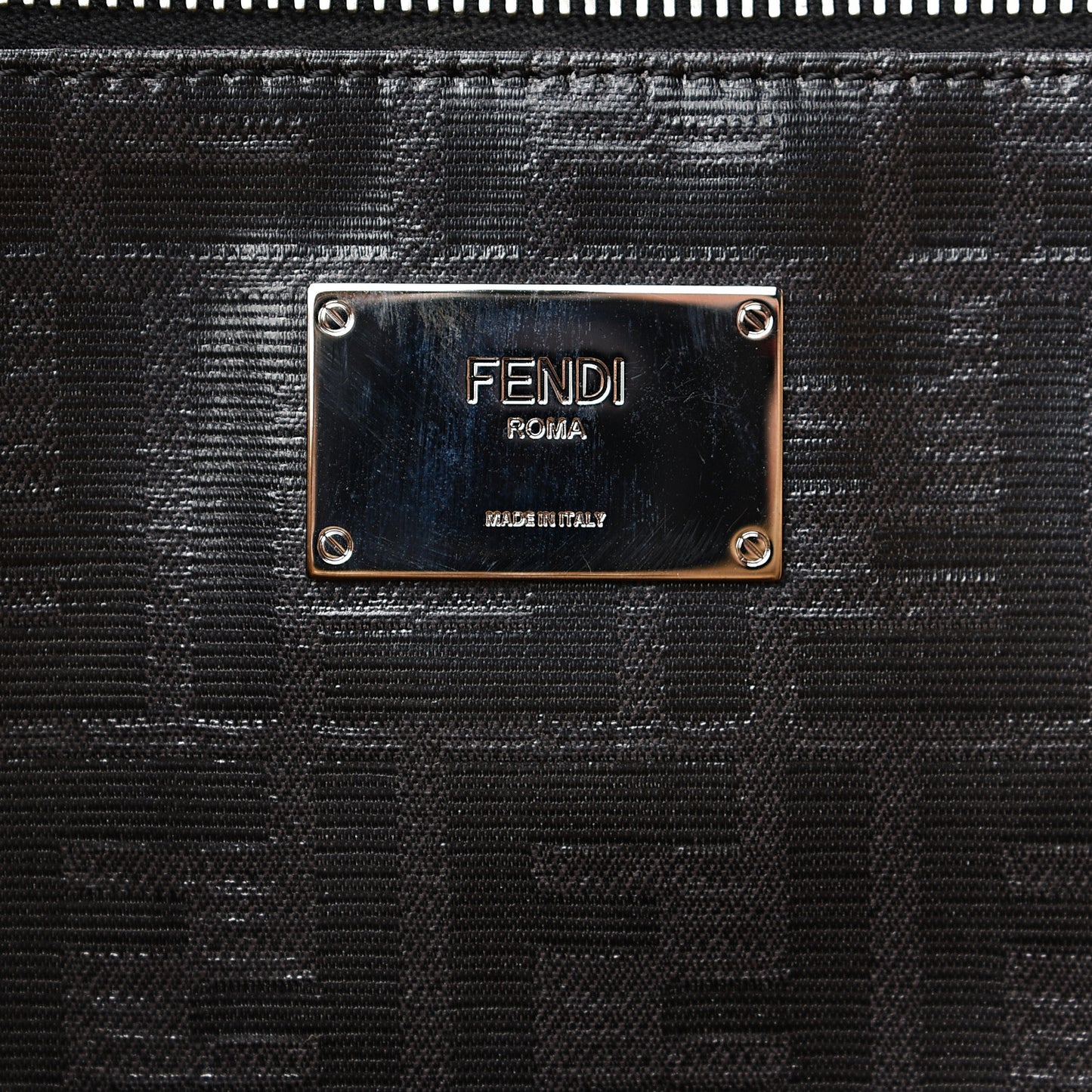 Cuoio Romano Glazed Fabric FF 1974 Peekaboo X-Lite Fit Asfalto Mou Black