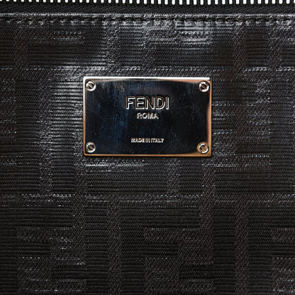 Fendi Cuoio Romano Glazed Fabric FF 1974 Peekaboo X-Lite Fit Asfalto Mou Black 5 of 7