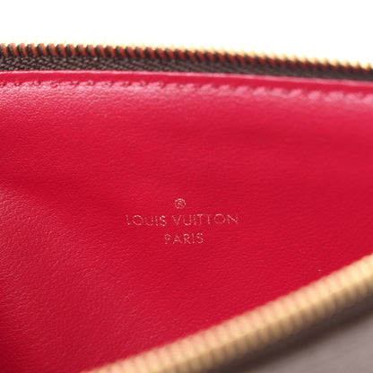 Louis Vuitton Monogram Felicie Chain Wallet Zippered Insert Fuchsia 6 of 6