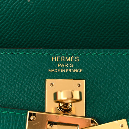 Hermes Epsom Kelly Sellier 25 Malachite 6 of 12