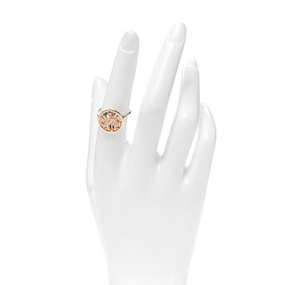 Hermes 18K Rose Gold Chaine D'Ancre Passerelle Ring 51 5.75 2 of 5
