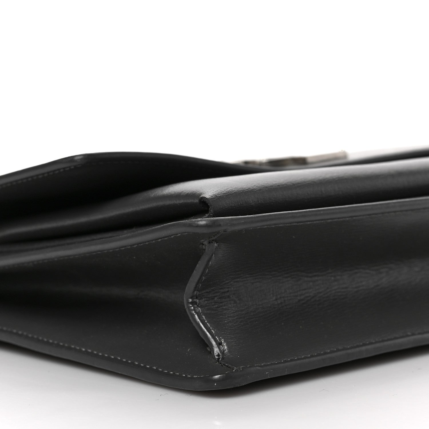 Saint Laurent Smooth Calfskin Medium Monogram Sunset Satchel Anthracite 8 of 9