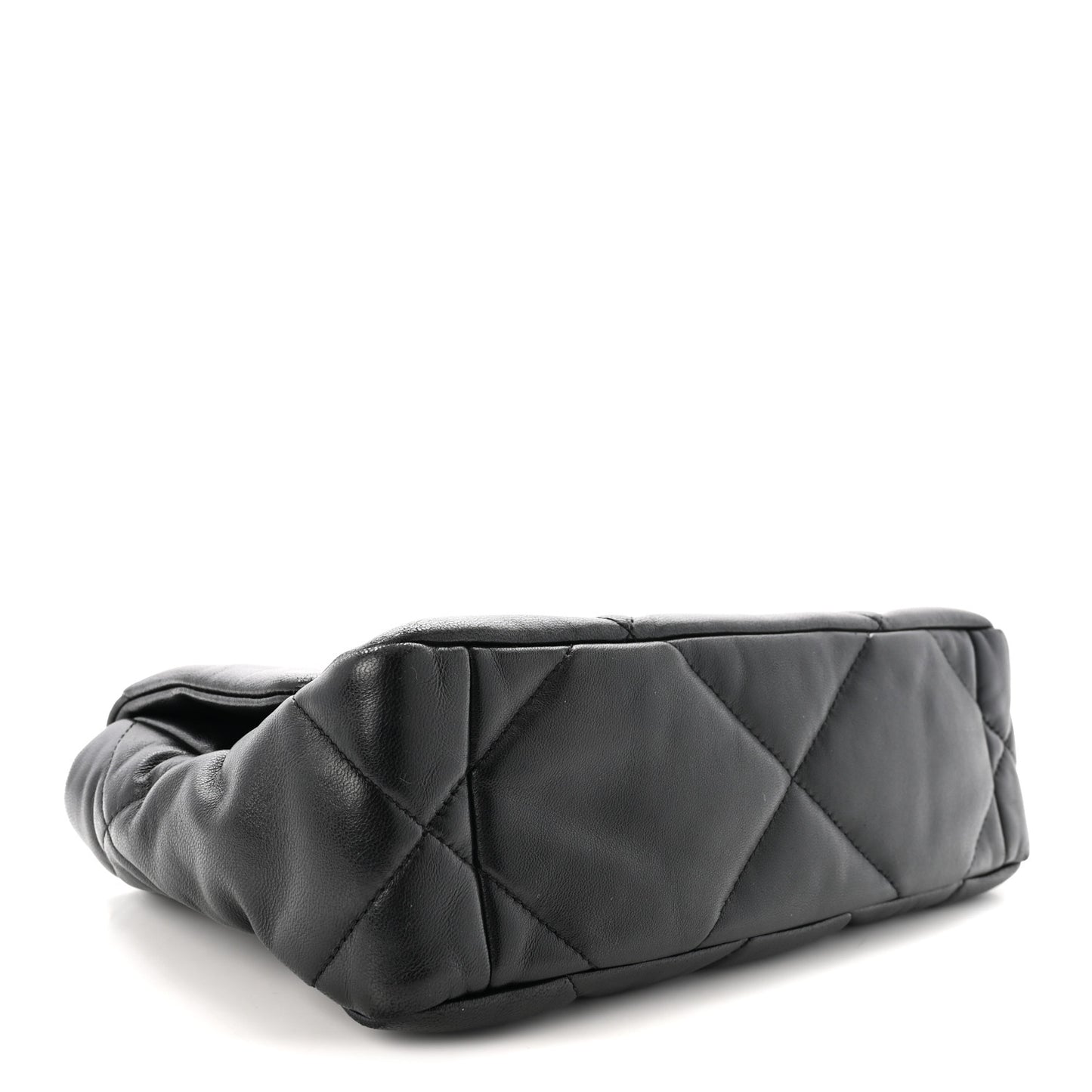 Lambskin Quilted Medium Chanel 19 Flap Black