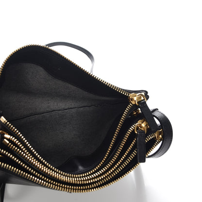 Celine Lambskin Small Trio Crossbody Bag Black 7 of 10