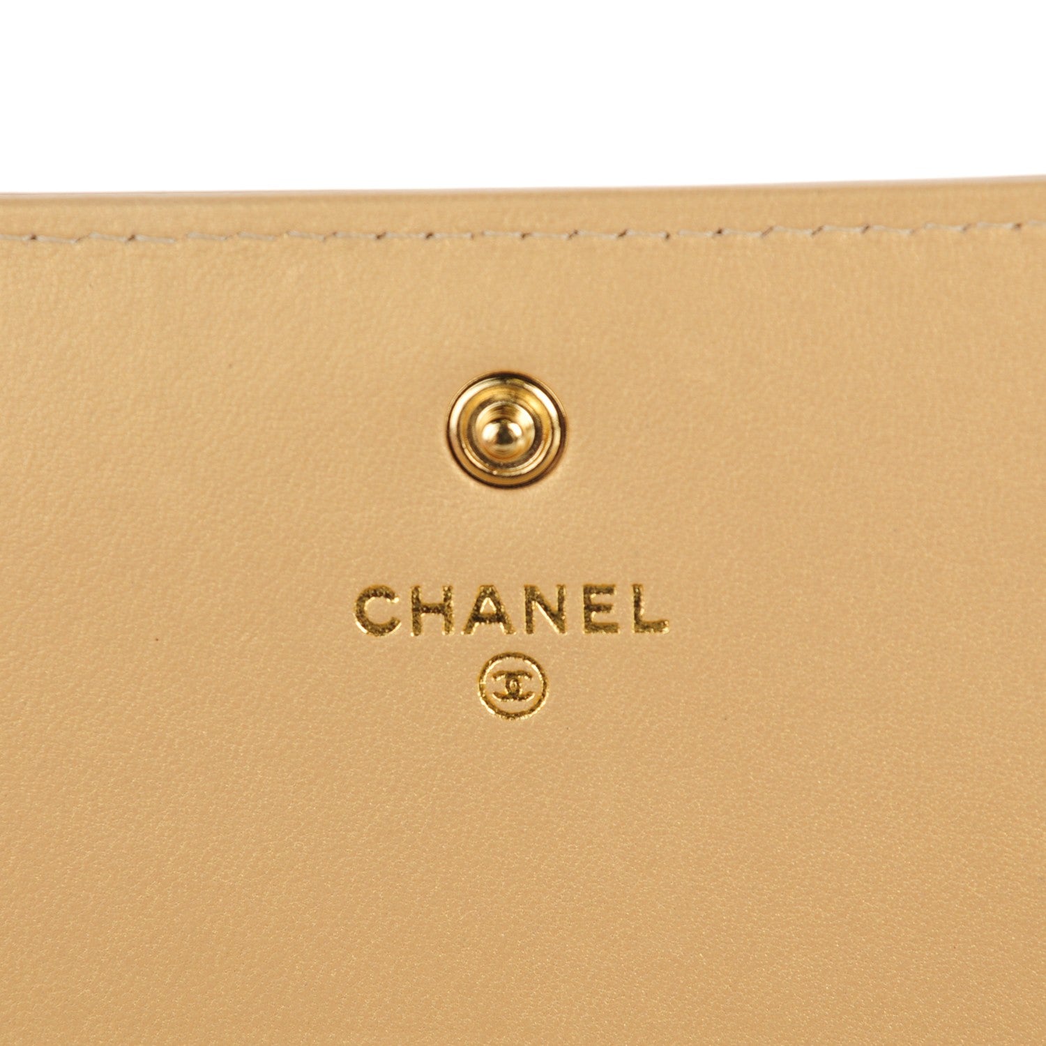 Chanel Metallic Galuchat Stingray Lambskin Boy Wallet With Removable Chain Gold 5 of 8
