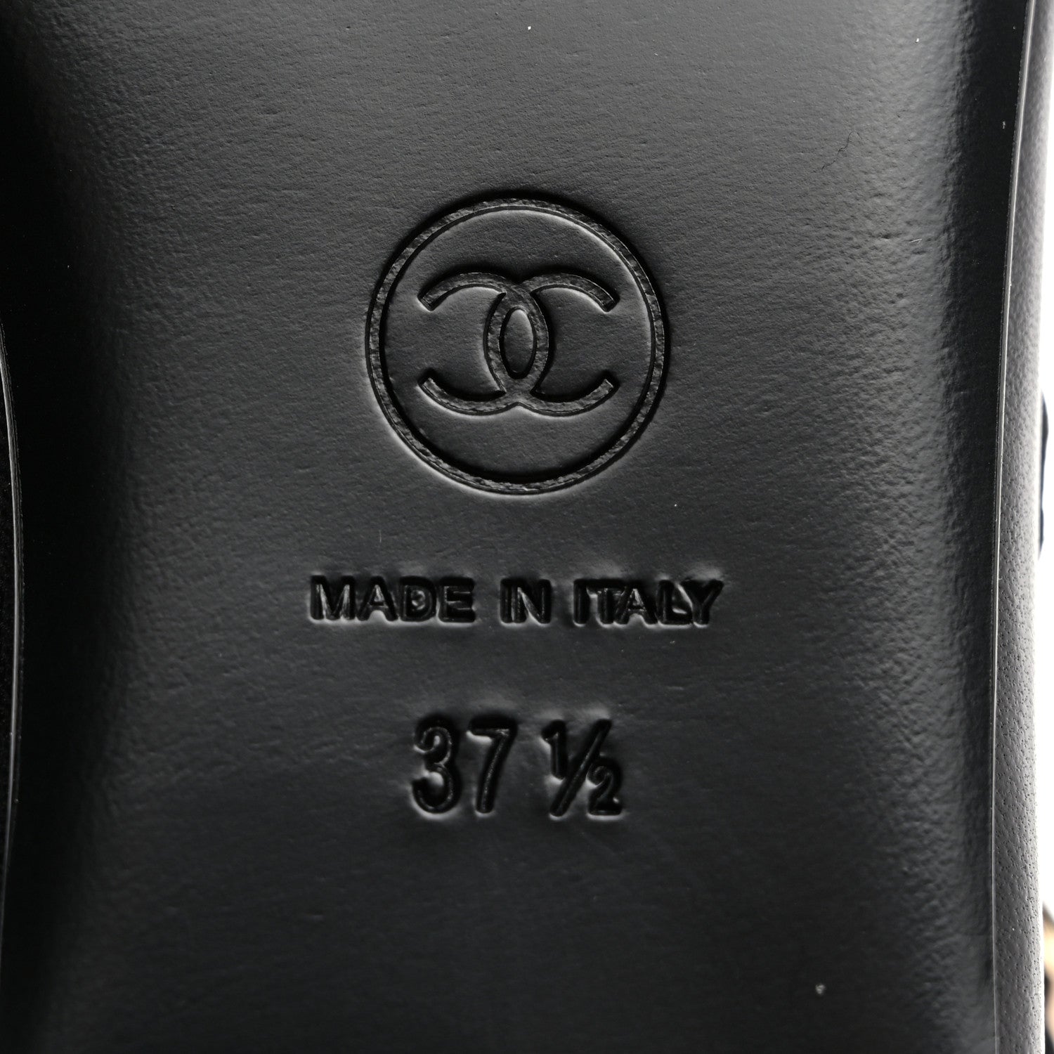 Chanel Lambskin Mary Jane Flats 37.5 Black 8 of 9