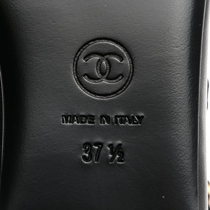 Chanel Lambskin Mary Jane Flats 37.5 Black 8 of 9