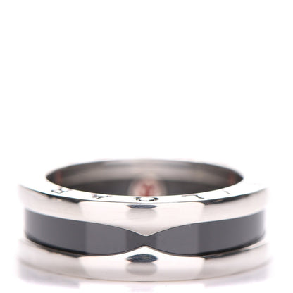 Bulgari Sterling Silver Ceramic Save The Children One-Band Ring 52 6 1 of 6
