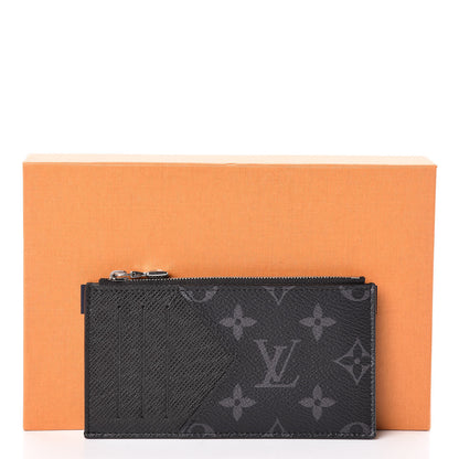 Louis Vuitton Monogram Eclipse Taiga Coin Card Holder 8 of 8