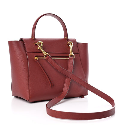 Celine Grained Calfskin Micro Belt Bag Light Burgundy 3 of 9