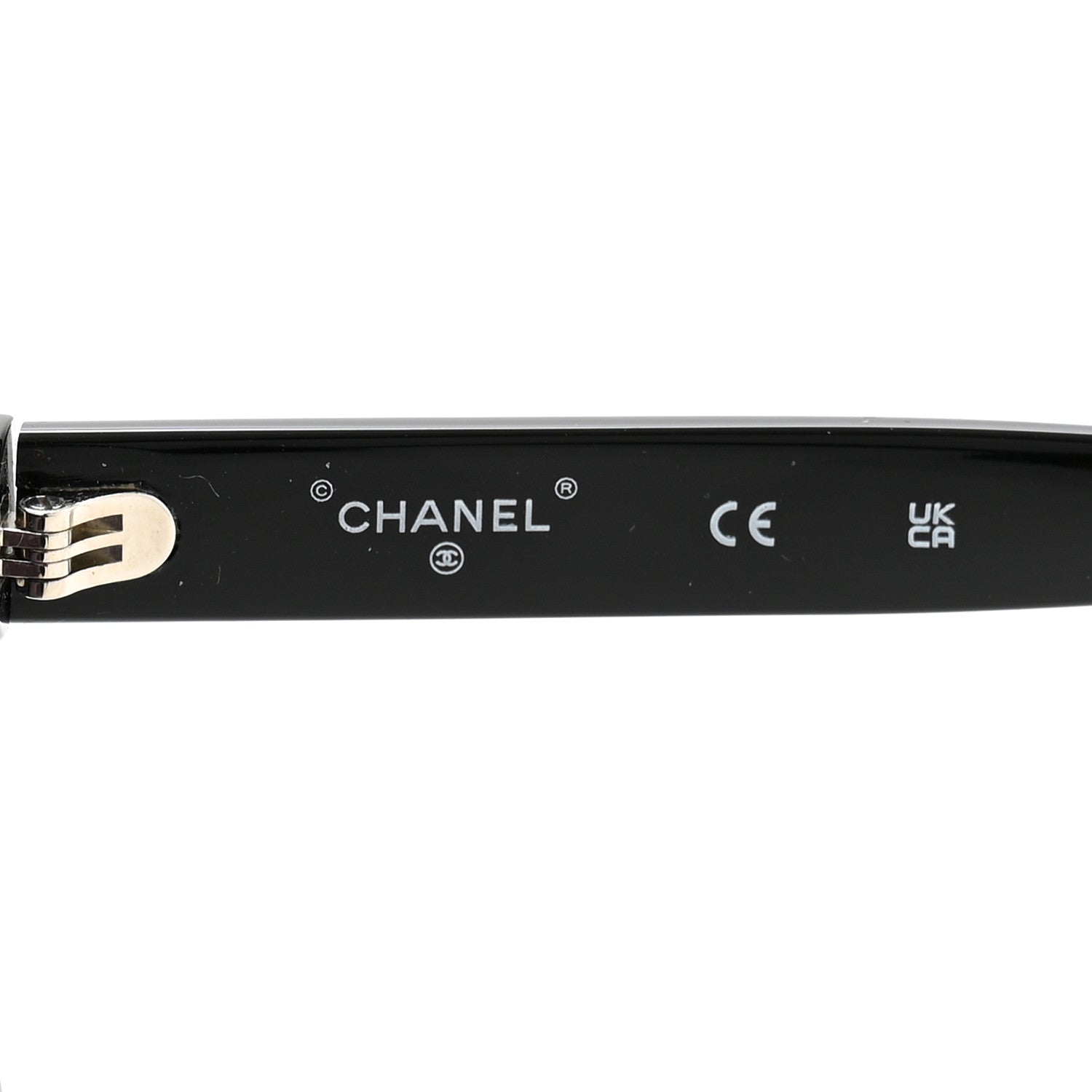 Chanel Acetate Strass Rectangle Sunglasses 71539A Black 5 of 8