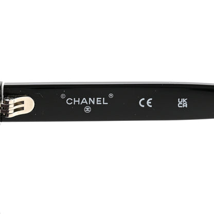 Chanel Acetate Strass Rectangle Sunglasses 71539A Black 5 of 8