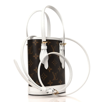 Louis Vuitton Monogram LV Match Nano Bucket Bag White 4 of 9