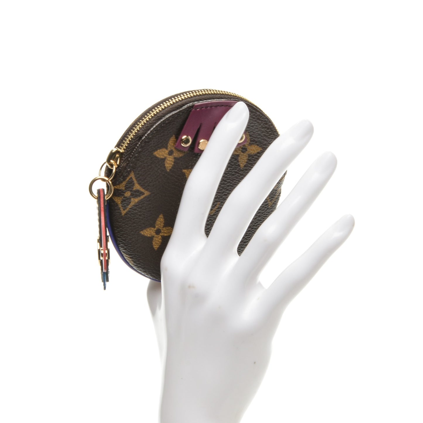 Monogram Totem Round Coin Purse Magenta