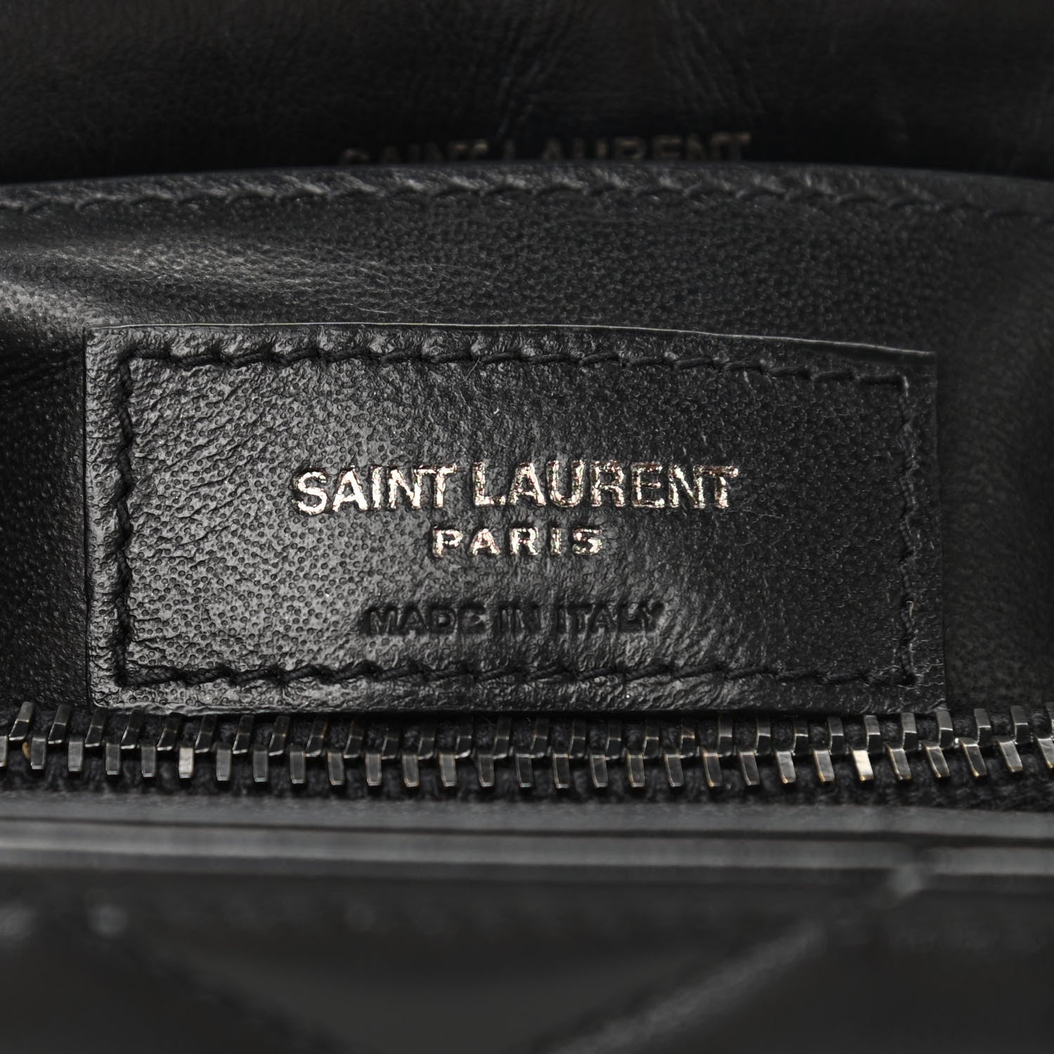 Saint Laurent Calfskin Y Quilted Monogram Small Loulou Chain Satchel Black 6 of 12
