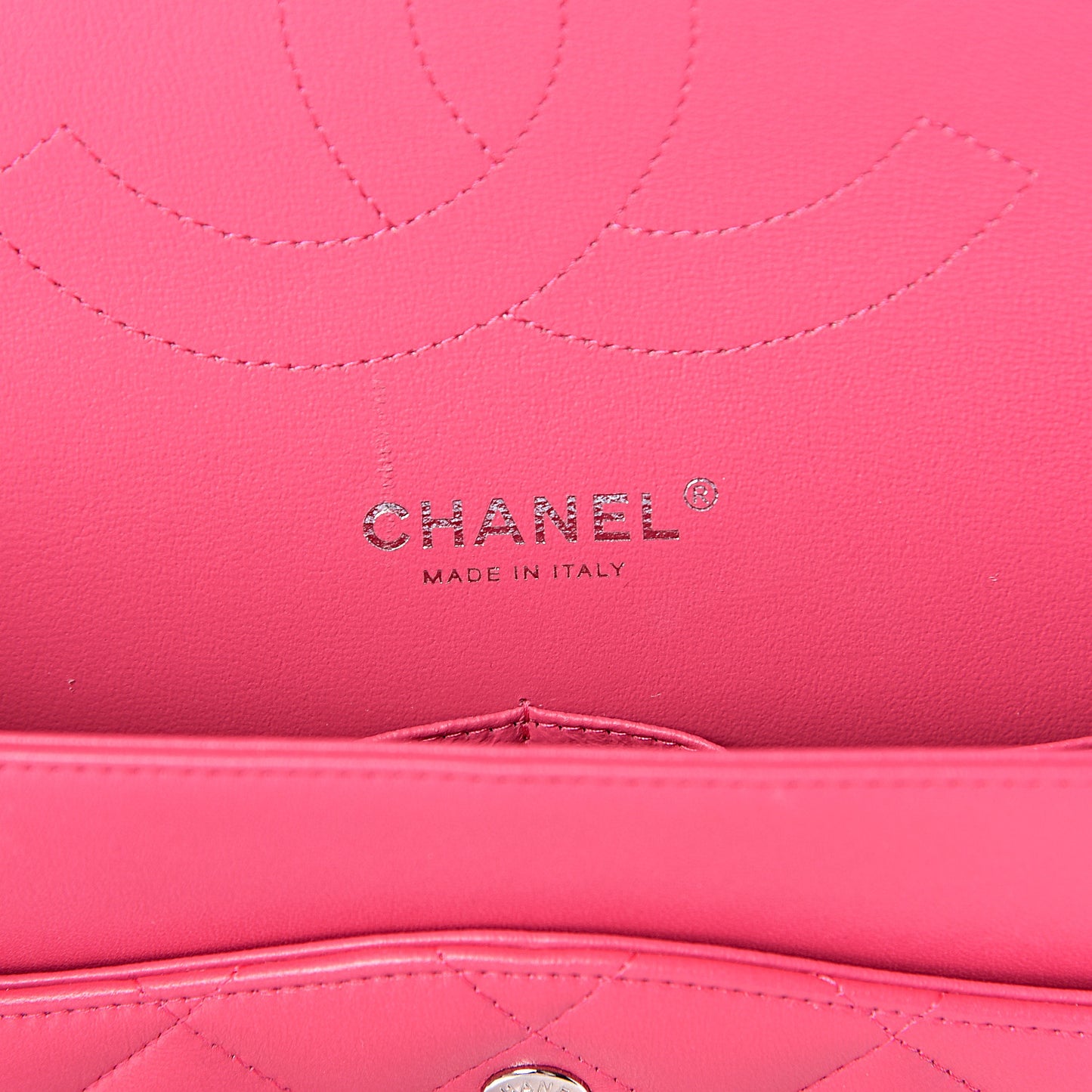Lambskin Quilted Jumbo Double Flap Dark Pink