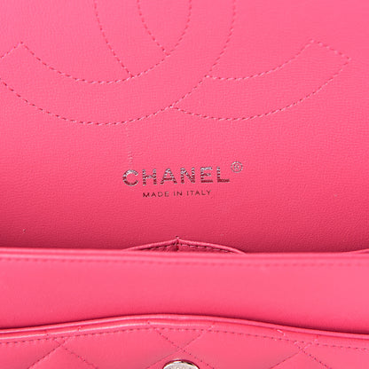Chanel Lambskin Quilted Jumbo Double Flap Dark Pink 6 of 11