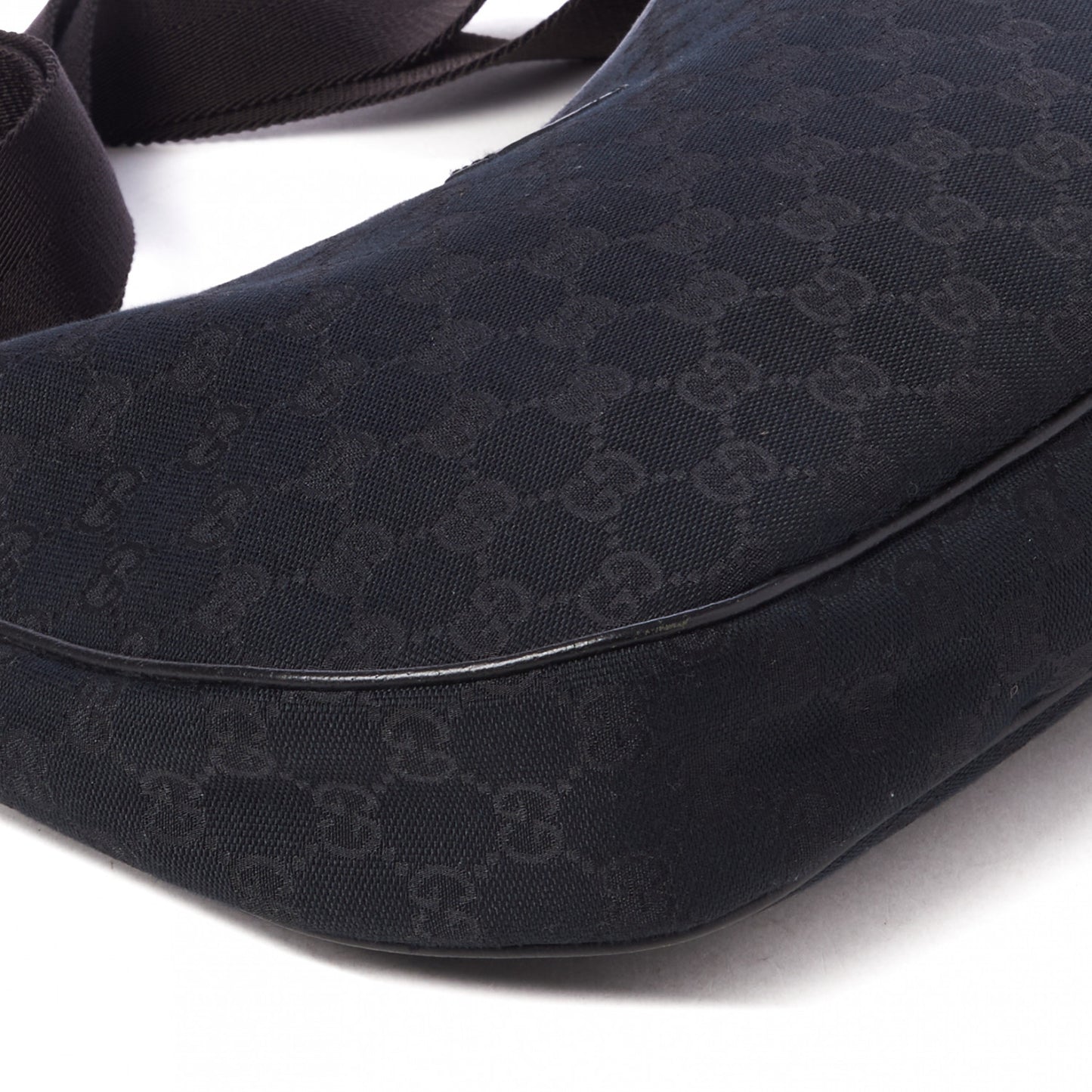 Monogram Medium Half Moon Hobo Black