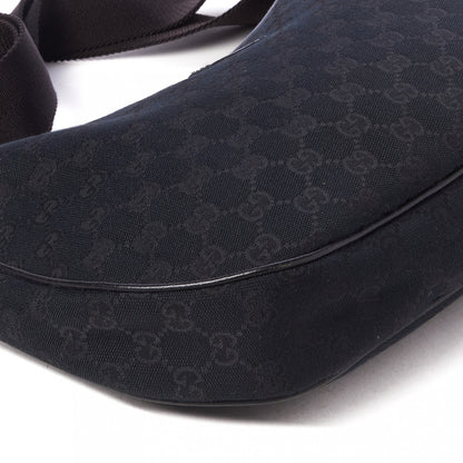 Gucci Monogram Medium Half Moon Hobo Black 6 of 8