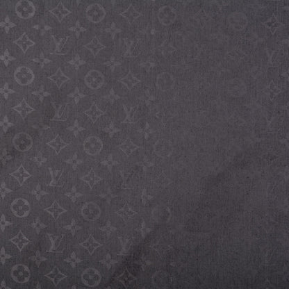 Louis Vuitton Silk Wool Monogram Shawl Charcoal Grey 1 of 5