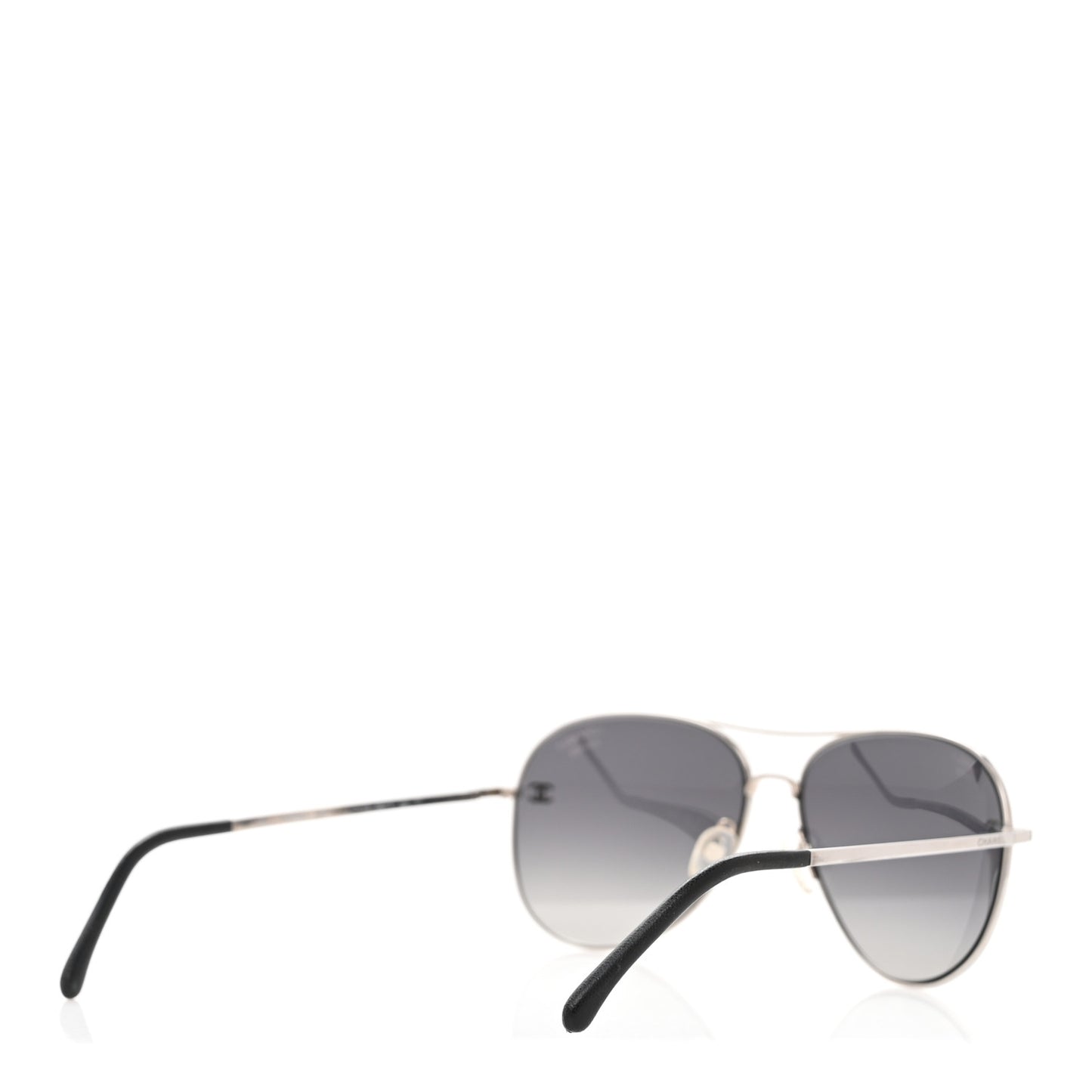Metal Polarized CC Aviator Sunglasses 4189-T-Q Silver
