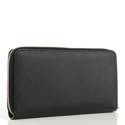 Givenchy Textured Coated Canvas Iconic Print Madonna Print Baby's Breath Zip Around Wallet 3 of 8