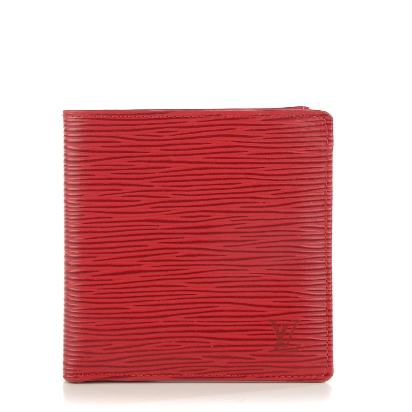 Epi Porte-Billets Cartes Credit Monnaie Wallet Castillan Red