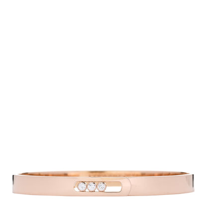 Messika 18K Rose Gold Diamond Move Noa Bangle Bracelet M 1 of 4