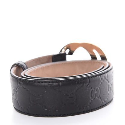 Gucci Guccissima Interlocking G 40mm Belt 80 32 Black 3 of 9