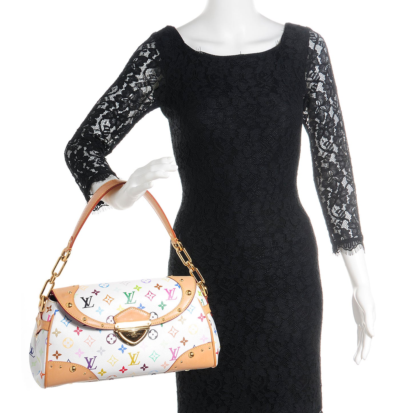 Monogram Multicolor Beverly MM White