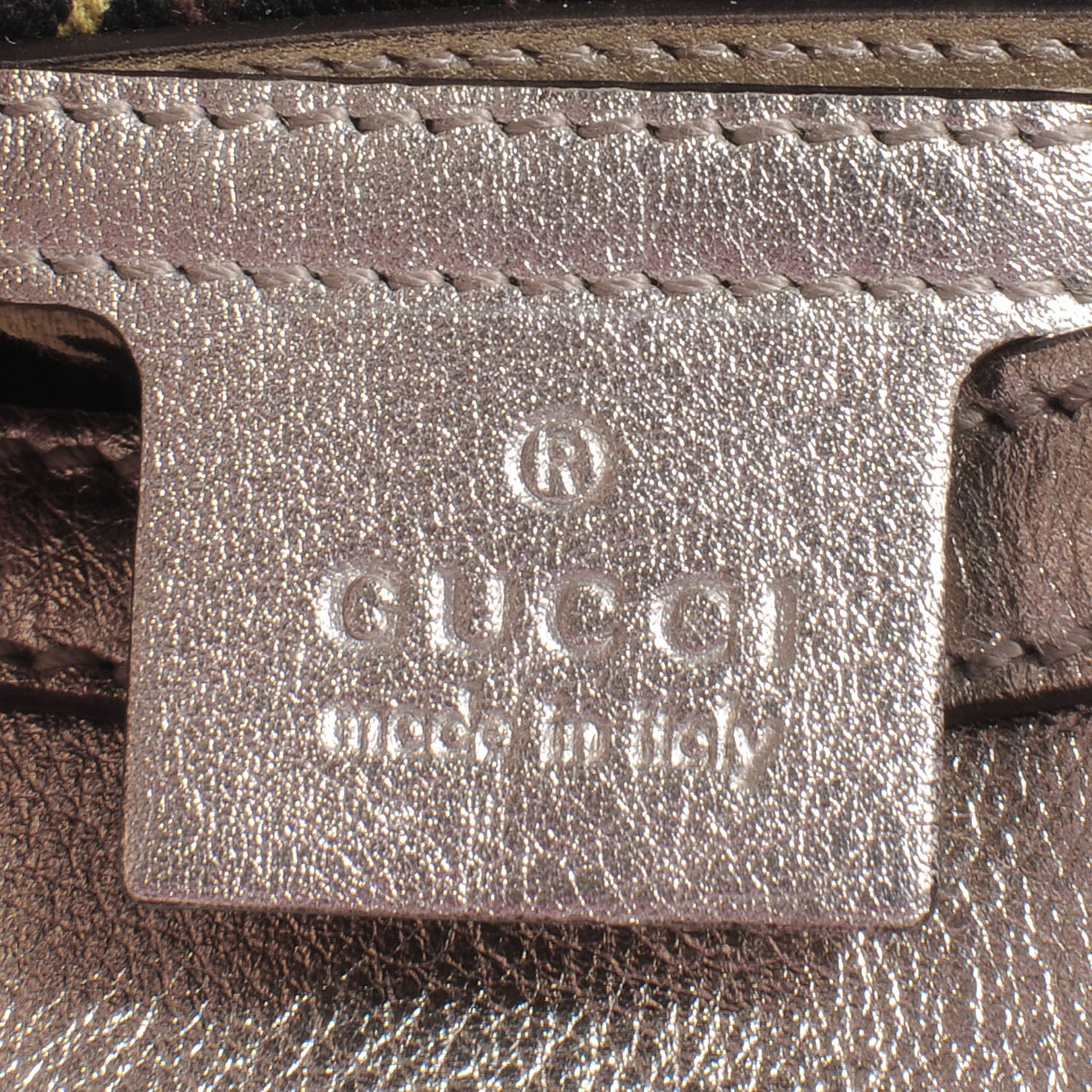 Gucci Leather Medium Britt Hobo Metallic Gold 6 of 7