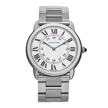 Cartier Stainless Steel 36mm Ronde Solo Quartz Watch 1 of 5
