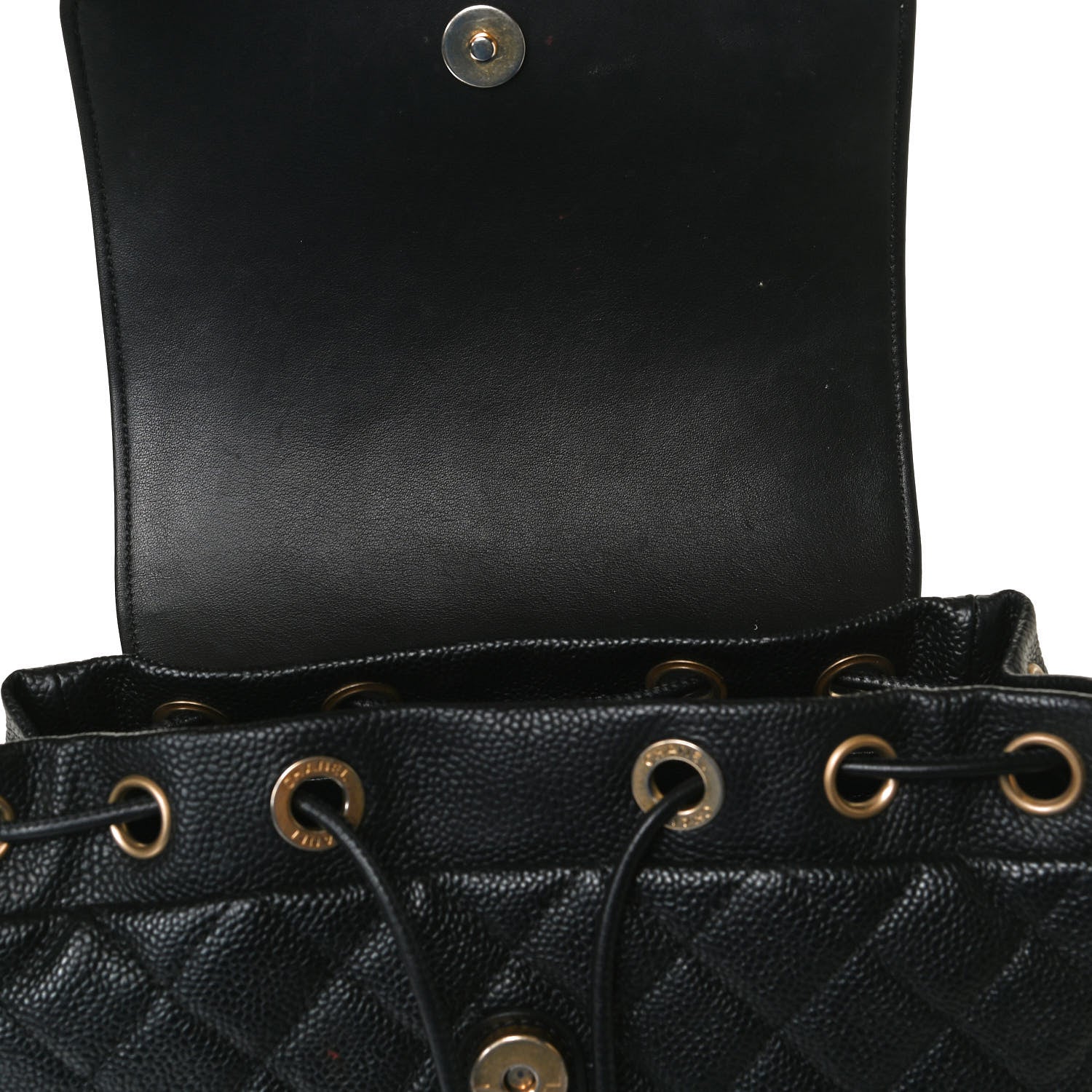 Chanel Caviar Quilted Filigree Backpack Black 12 of 15