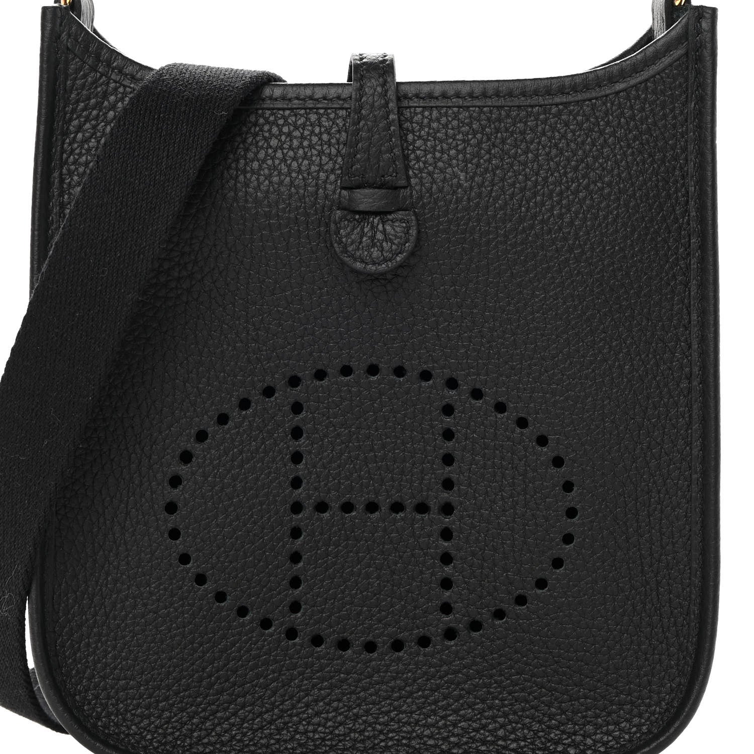 Hermes Taurillon Clemence Evelyne TPM Black 8 of 13