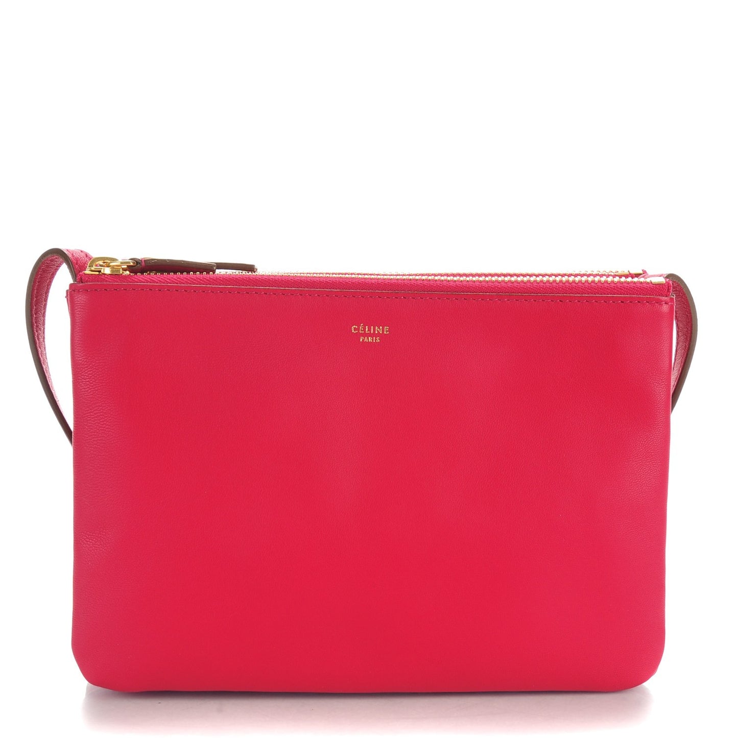 Lambskin Small Trio Crossbody Bag Fuchsia