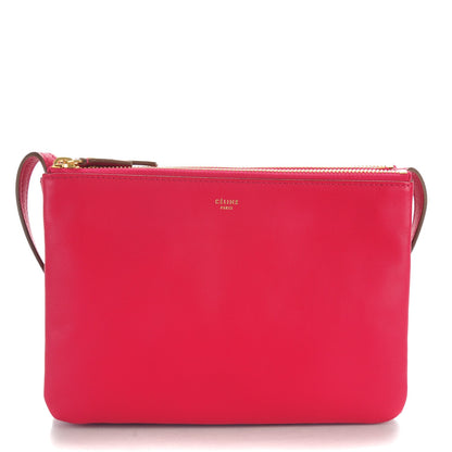 Celine Lambskin Small Trio Crossbody Bag Fuchsia 1 of 8