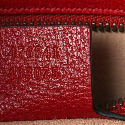 Gucci GG Supreme Monogram Small Queen Margaret Top Handle Bag Red 7 of 9