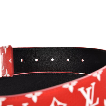 Louis Vuitton X SUPREME Monogram 40mm LV Initiales Belt 90 38 Red 5 of 10