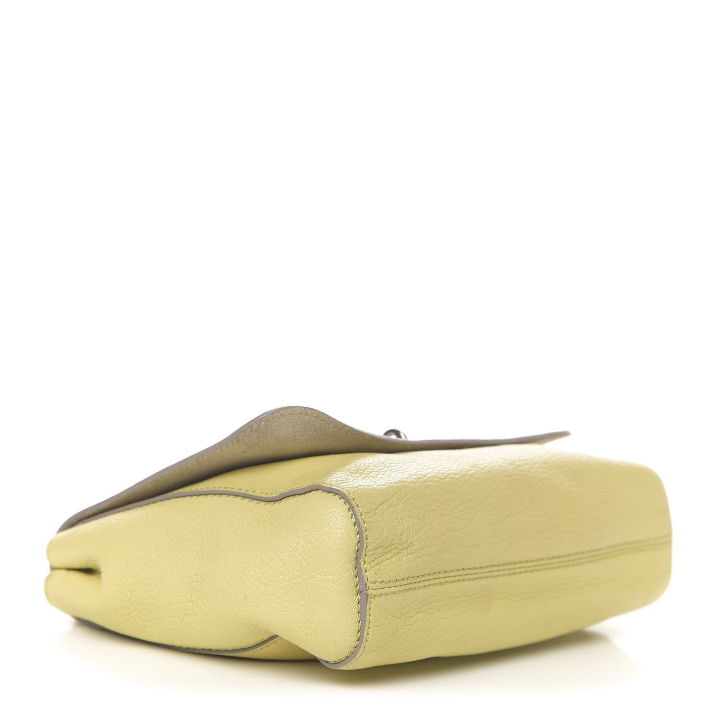 Glossy Goatskin Small Lily Flap Pistachio