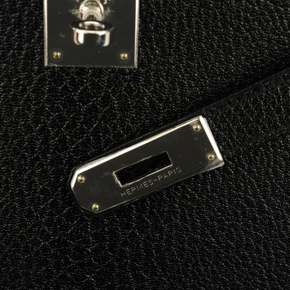 Hermes Chevre de Coromandel Kelly Sellier 28 Black 9 of 24