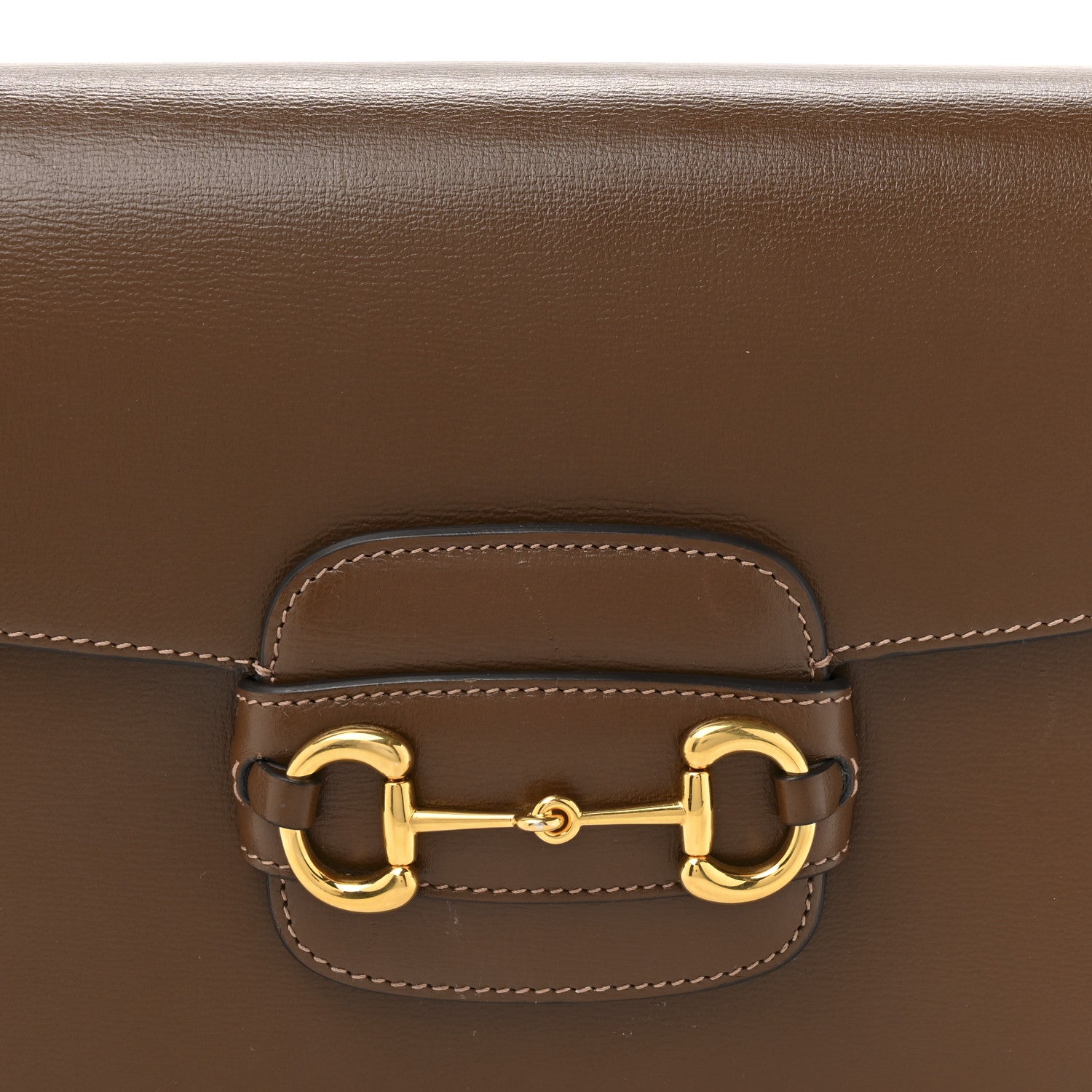 Gucci Azalea Calfskin Horsebit 1955 Shoulder Bag Brown Sugar 8 of 18