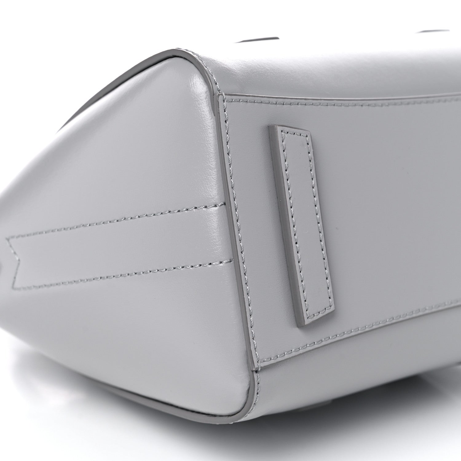 Givenchy Box Calfskin Mini Lock Antigona Shoulder Bag Cloud Grey 9 of 10