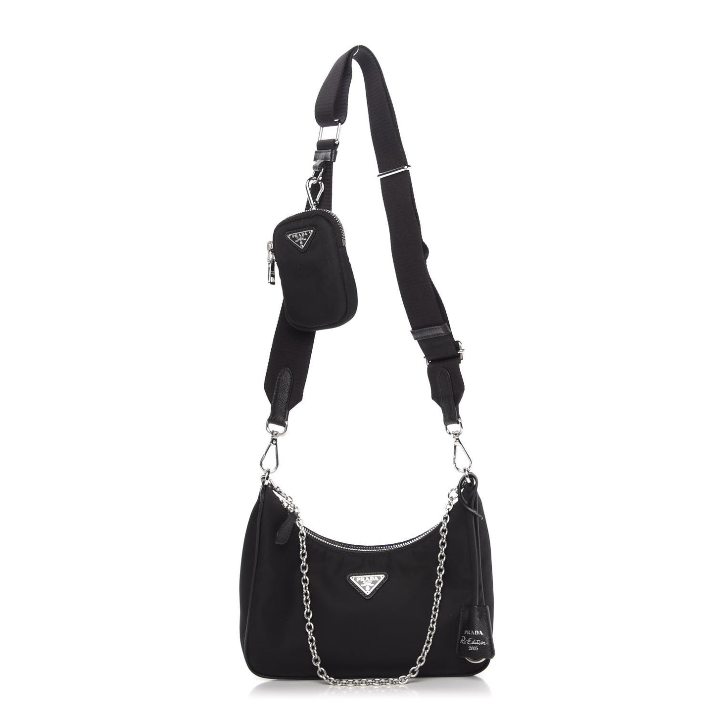 Nylon Re-Edition 2005 Shoulder Bag Black