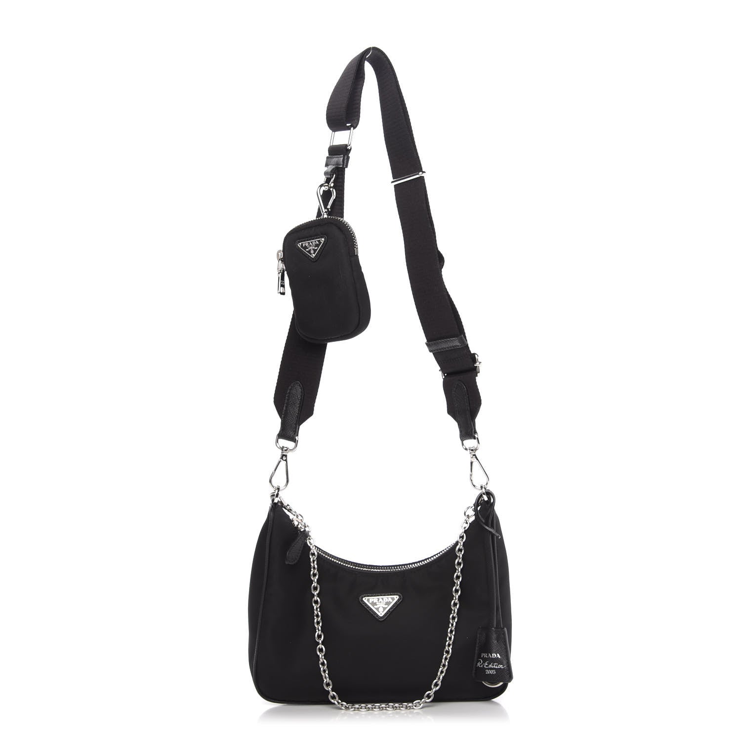 Prada Nylon Re-Edition 2005 Shoulder Bag Black 1 of 11